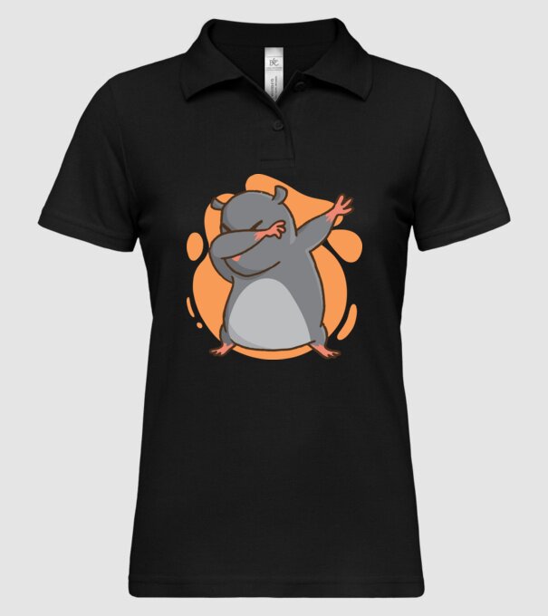 Cârtiță DAB model negru pe tricou
