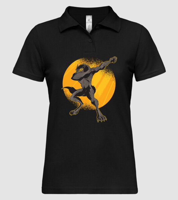 Vârcolac DAB model negru pe tricou