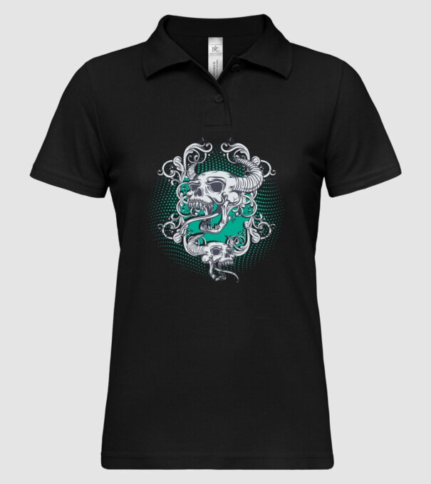 Vintage Craniu model negru pe tricou