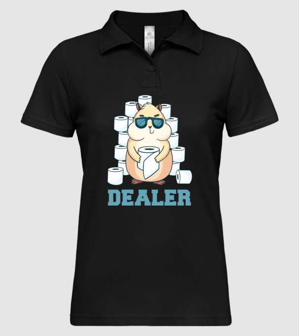 Dealer model negru pe tricou