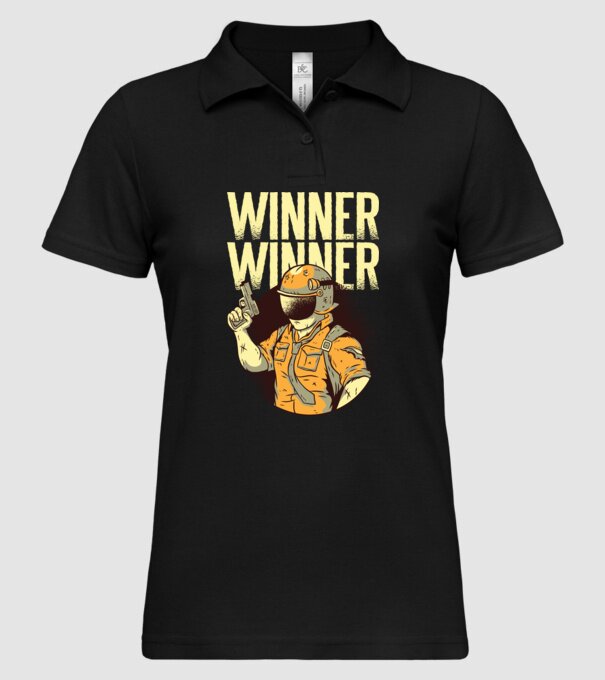 Winner Winner Chicken Dinner PUBG tricou model negru pe tricou