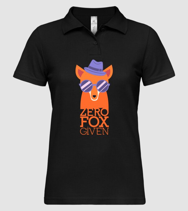 Zero Fox Given model negru pe tricou