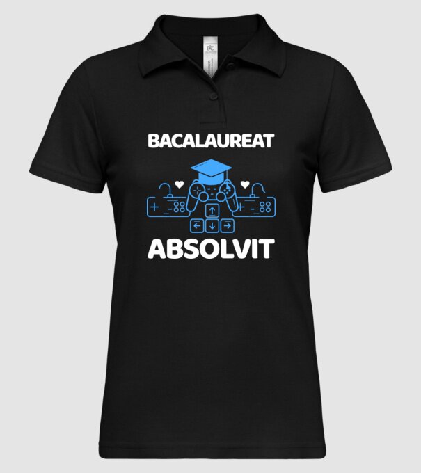 Bacalaureat absolvit model negru pe tricou