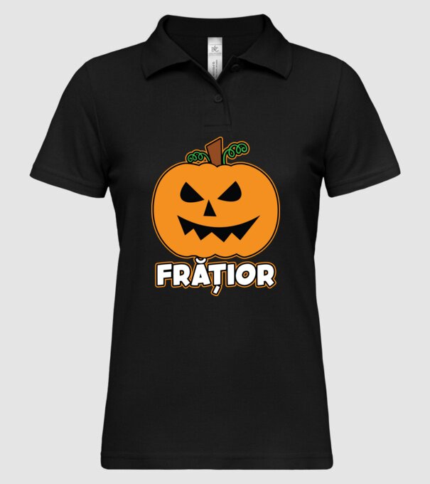 frățior model negru pe tricou