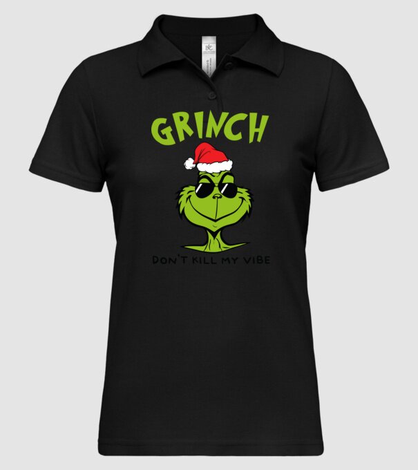 Grinch - Don't kill my vibe model negru pe tricou