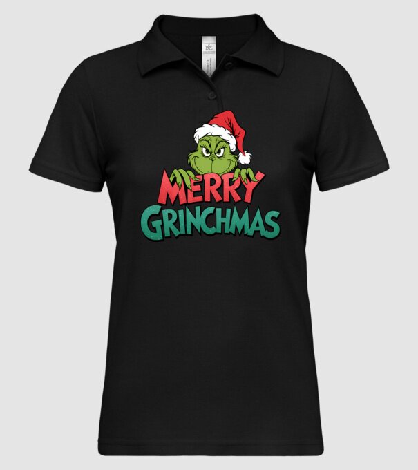 Merry Grinchmas model negru pe tricou