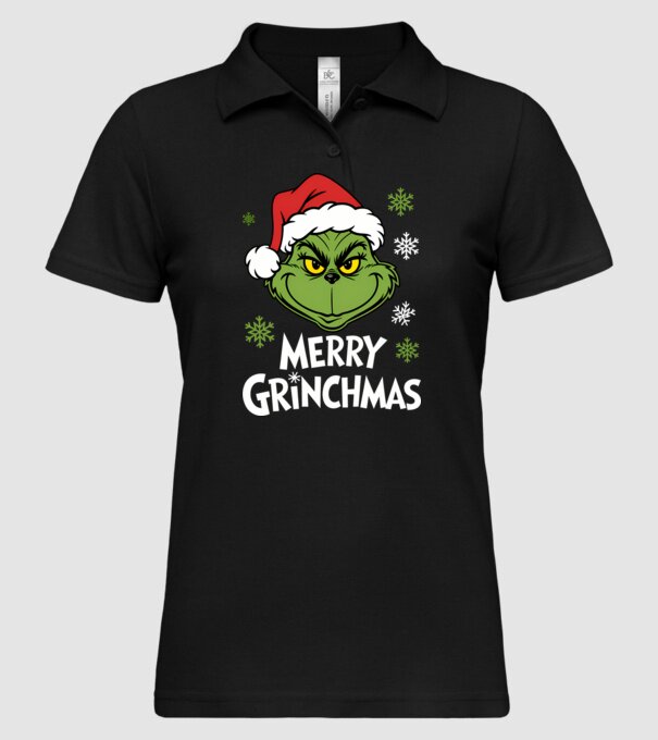 Merry Grinchmas Negru model negru pe tricou