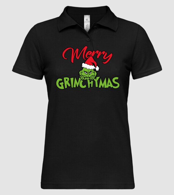 Merry Grinchymas - Grinch model negru pe tricou