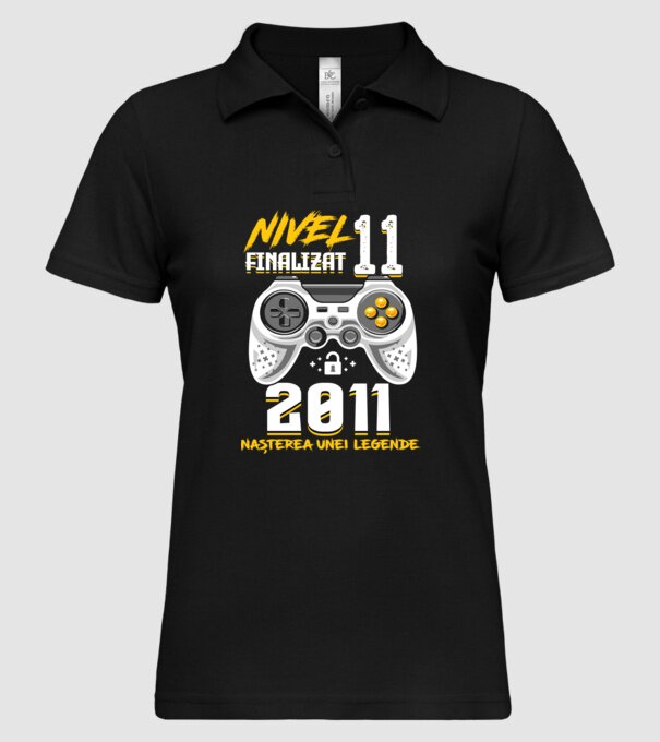 Nivel 11 finalizat. 2011 nașterea unei legende model negru pe tricou