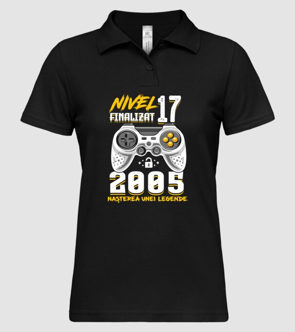 Nivel 17 finalizat. 2005 nașterea unei legende model negru pe tricou