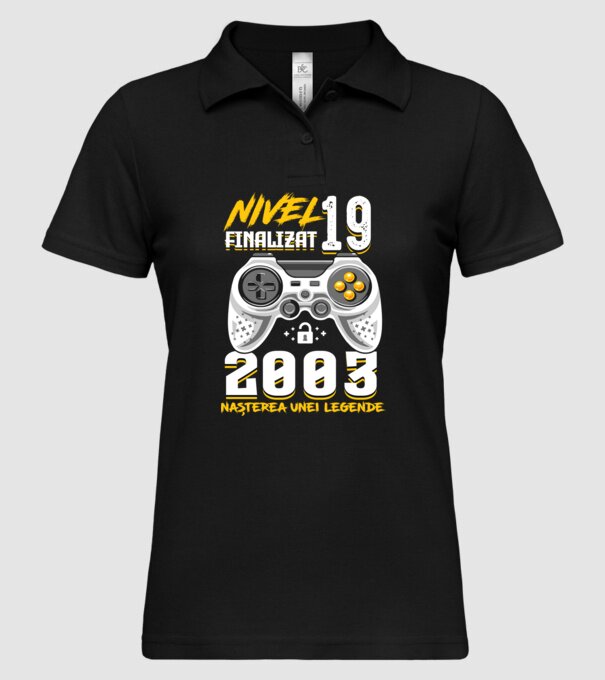 Nivel 19 finalizat. 2003 nașterea unei legende model negru pe tricou