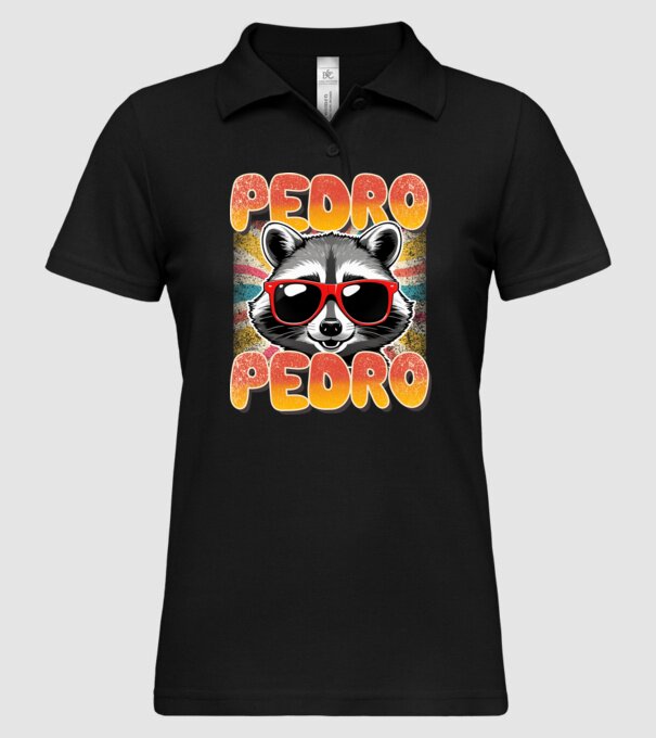 Pedro Pedro groovy retro model negru pe tricou