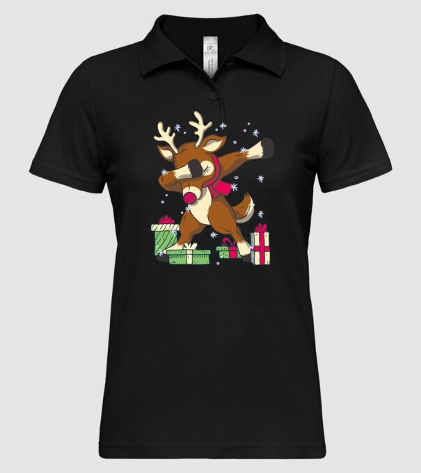 Rudolph DAB model negru pe tricou
