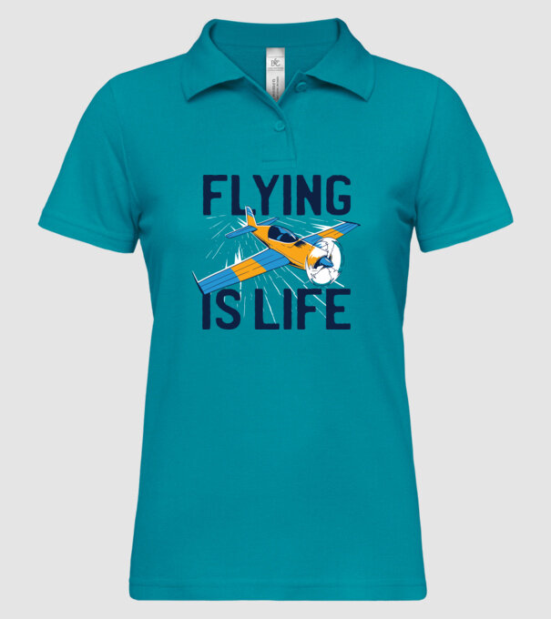 Zborul este viață model turcoaz pe tricou