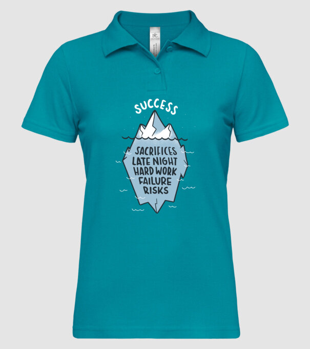 Succesul este doar vârful icebergului model turcoaz pe tricou