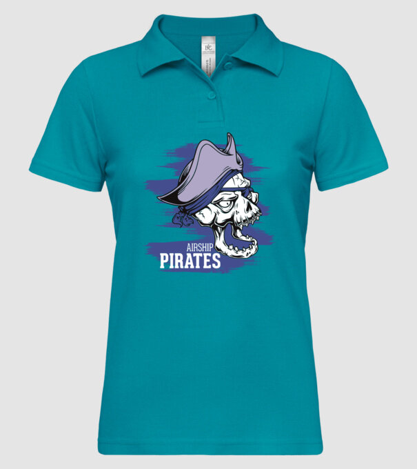 Airship Pirates 2 - Pirat model turcoaz pe tricou