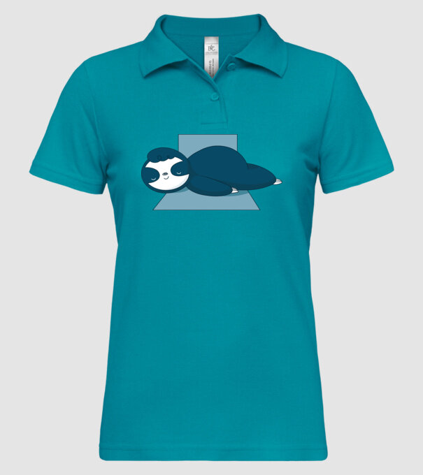 Leneș dormind model turcoaz pe tricou
