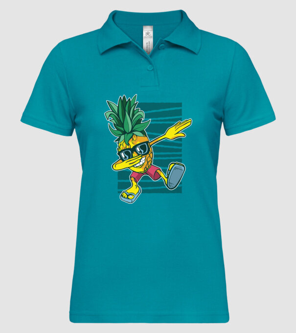 Ananas DAB dans model turcoaz pe tricou