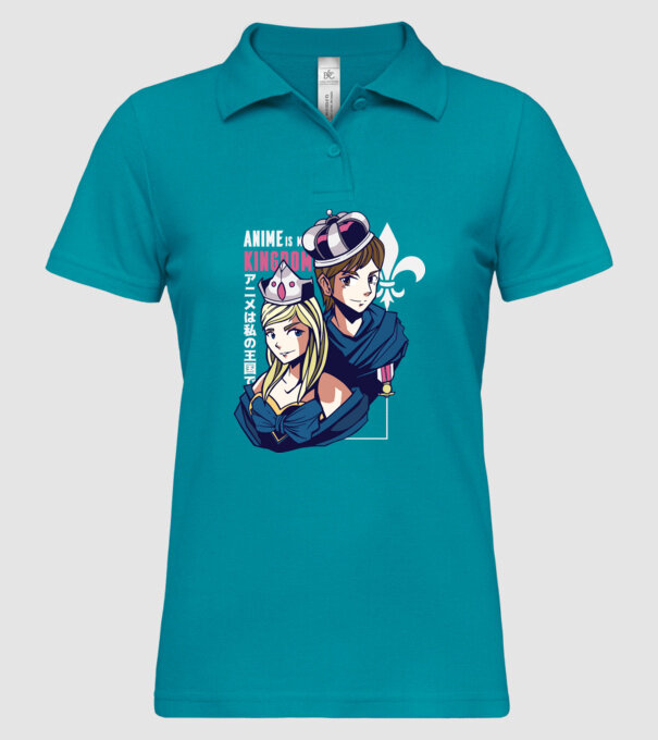 Anime este Regatul meu model turcoaz pe tricou