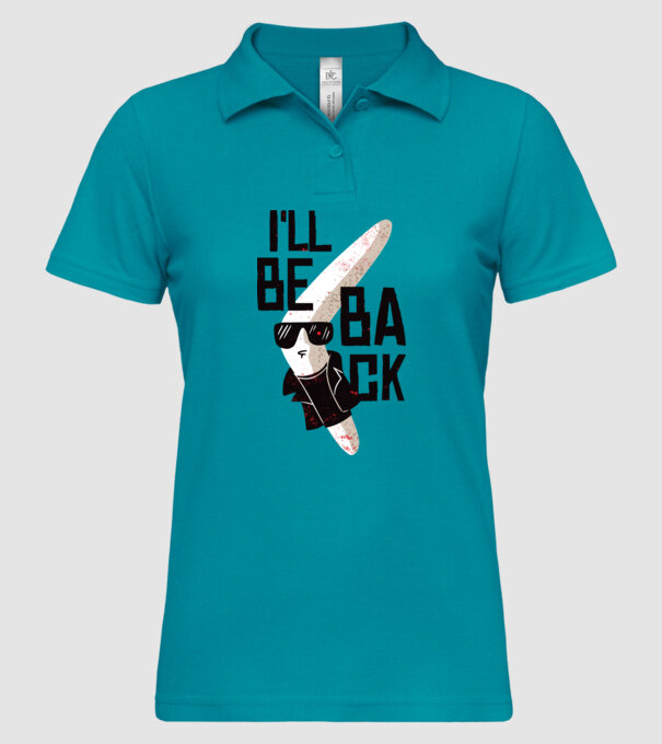 'Boomerang - Mă voi întoarce - I''ll be back' model turcoaz pe tricou