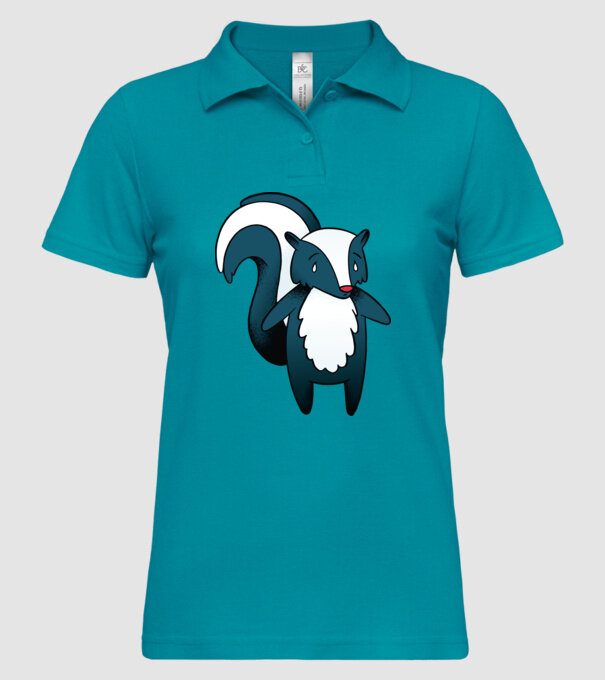 Bursuc puturos model turcoaz pe tricou