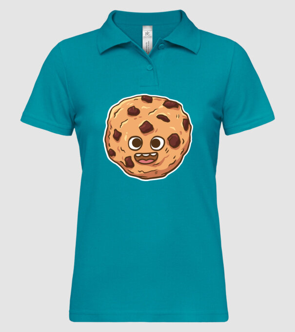 Cookie drăguț model turcoaz pe tricou