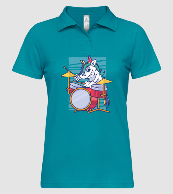 Unicorn Baterist Zi de naștere model turcoaz pe tricou