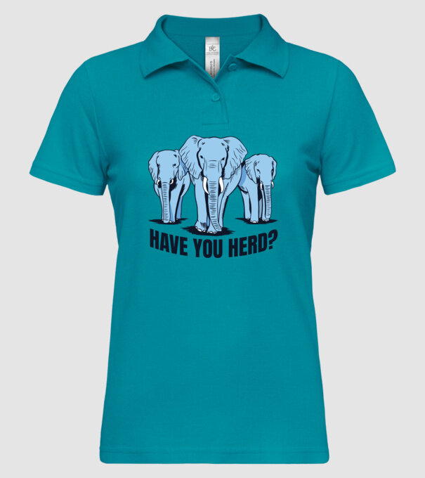 Elefanți model turcoaz pe tricou