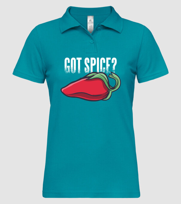 Got Spice ardei model turcoaz pe tricou