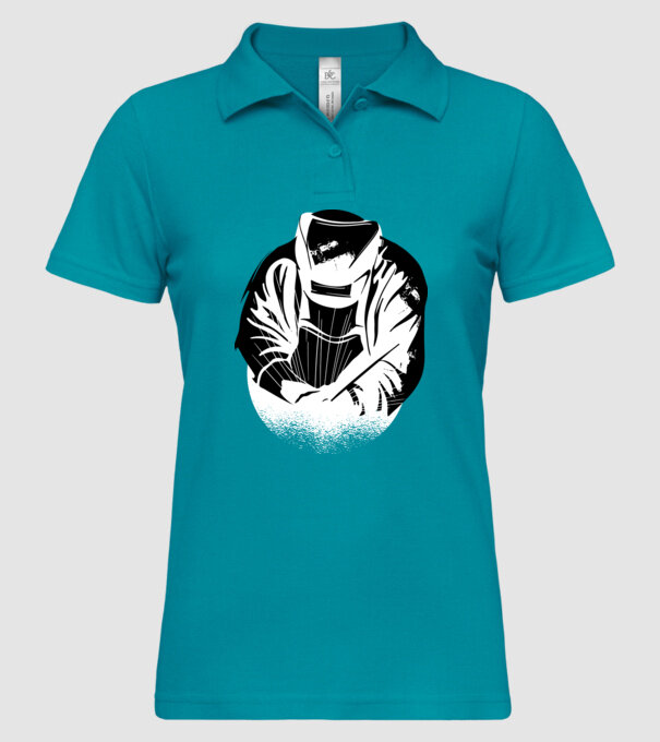 Tricou sudor model turcoaz pe tricou