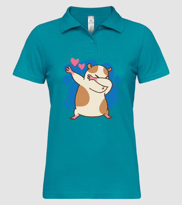 Hamster DAB model turcoaz pe tricou