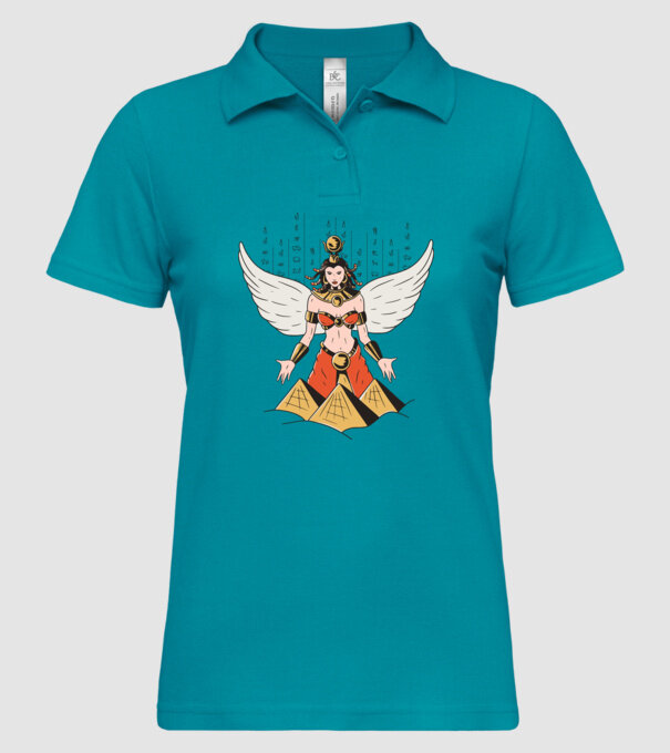 Zeița Isis model turcoaz pe tricou