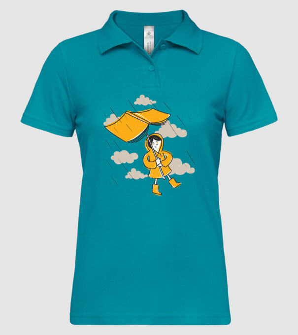 Umbrelă Carte model turcoaz pe tricou