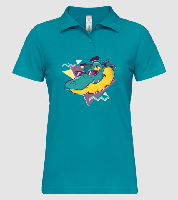Aligator cool model turcoaz pe tricou