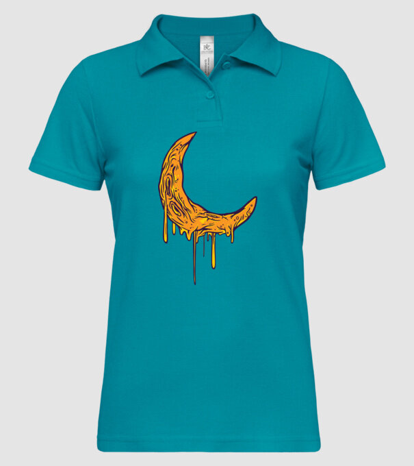 Luna topindu-se model turcoaz pe tricou