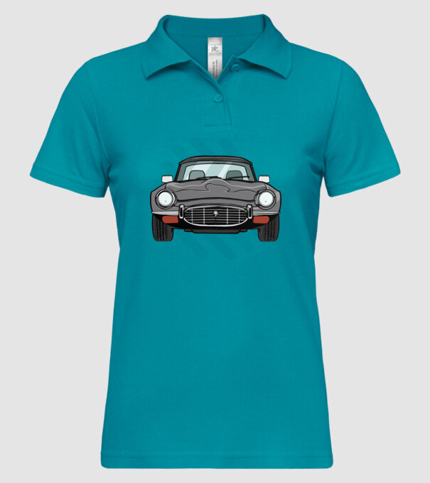 Mașină veche model turcoaz pe tricou