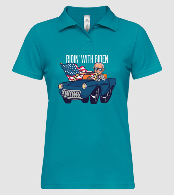 'Ridin'' with Biden - SUA 2020 alegeri' model turcoaz pe tricou