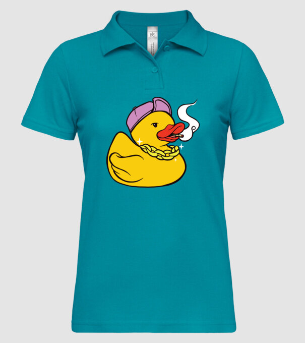 rățușcă de cauciuc Smoker model turcoaz pe tricou