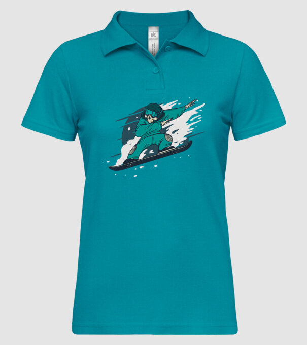Schelet Snowboard DAB model turcoaz pe tricou