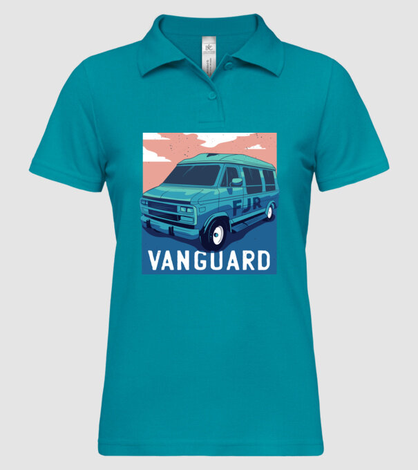 Microbus Sport Autocaravană model turcoaz pe tricou