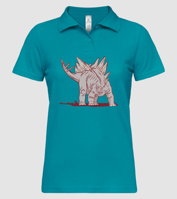 Stegosaurus dinozaur model turcoaz pe tricou