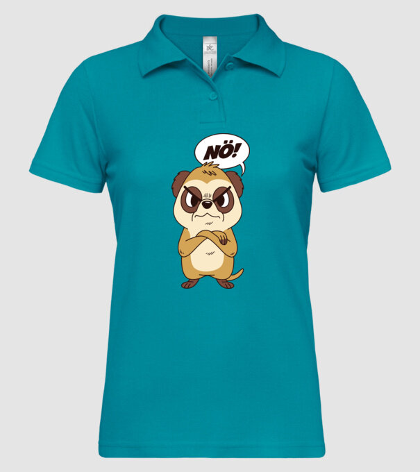 Suricată model turcoaz pe tricou