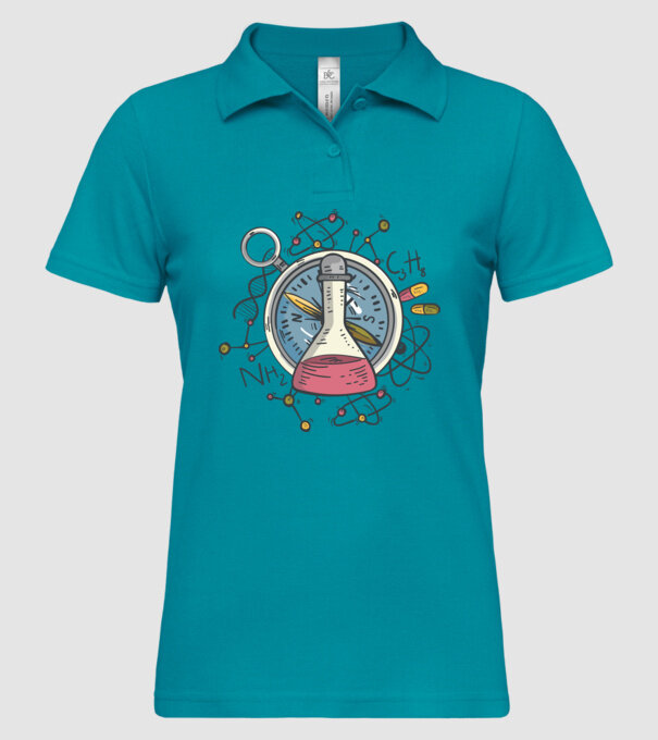 Științific - Chimie model turcoaz pe tricou