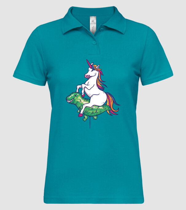 Balon cu Unicorn model turcoaz pe tricou