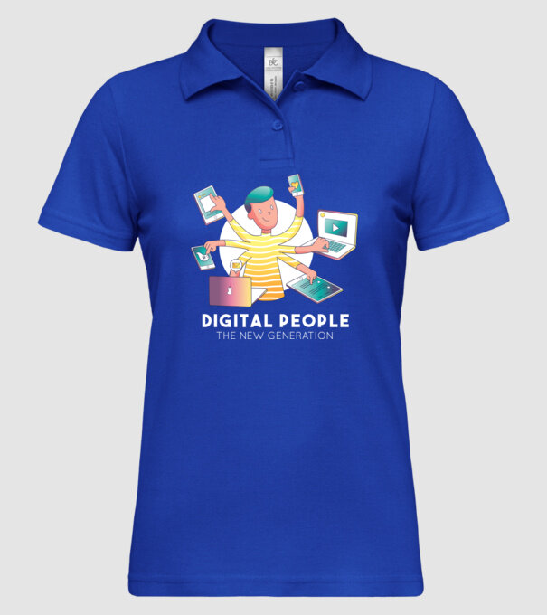 Oamenii multitasking sunt generația viitoare model albastru regal pe tricou