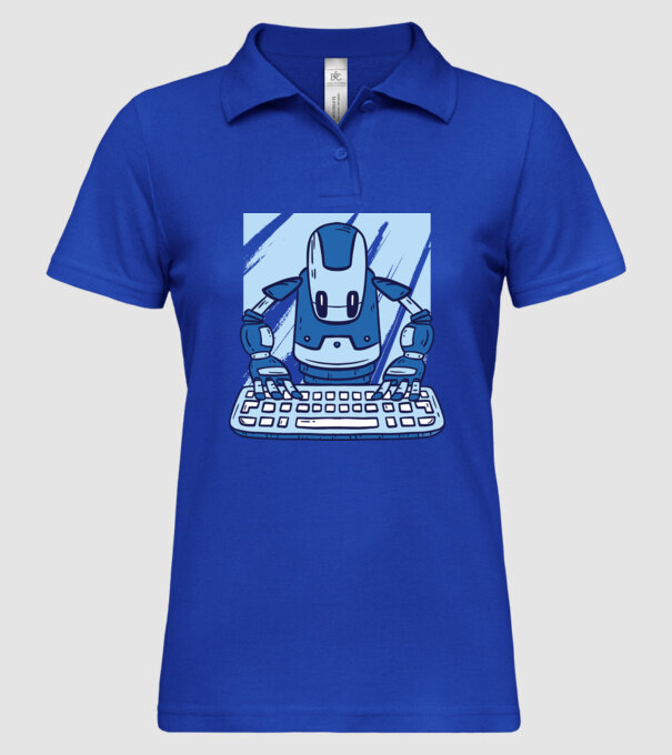 Automatizare robot model albastru regal pe tricou