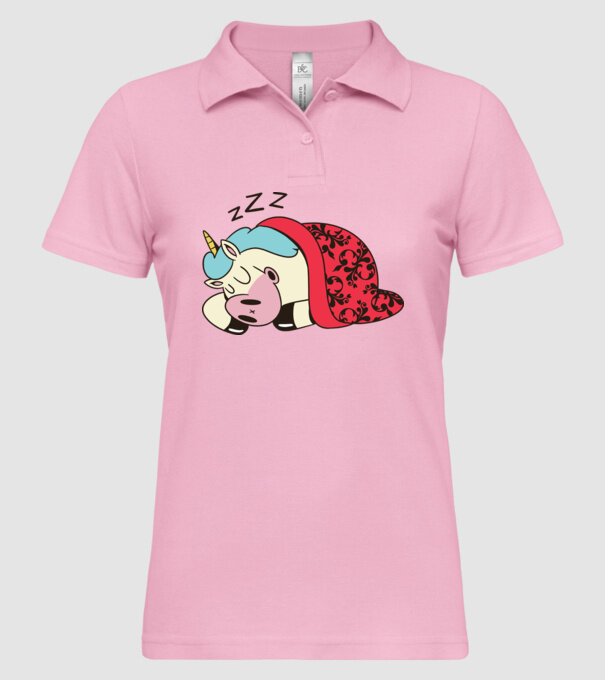 Unicorn adormit model roz deschis pe tricou