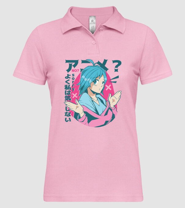 Tricou Anime model roz deschis pe tricou