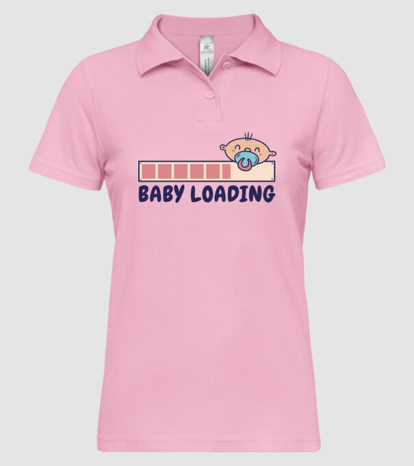 Bebe program încărcare model roz deschis pe tricou