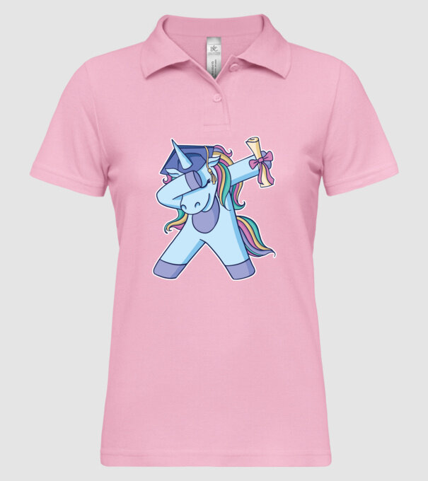 Unicorn Absolvent model roz deschis pe tricou